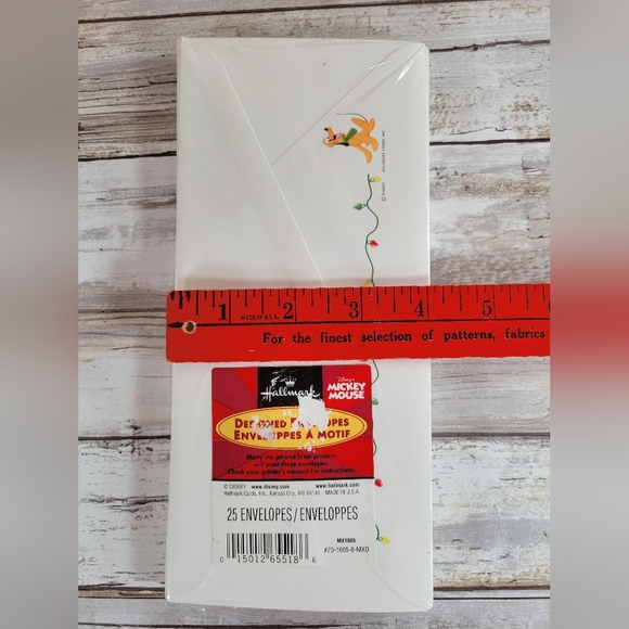 Hallmark Christmas Envelopes Pack of 25 Mickey Pluto - Picture 7 of 7